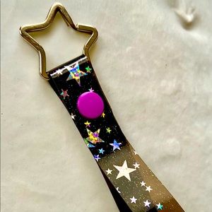 Holographic Star jelly key fob